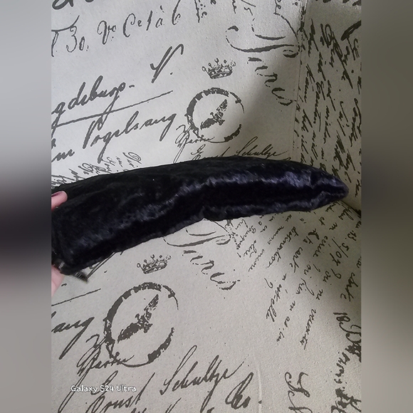 Americana by Sharif Velour Beaded Front Clutch Purse Retro elegant GUC - Picture 9 of 9